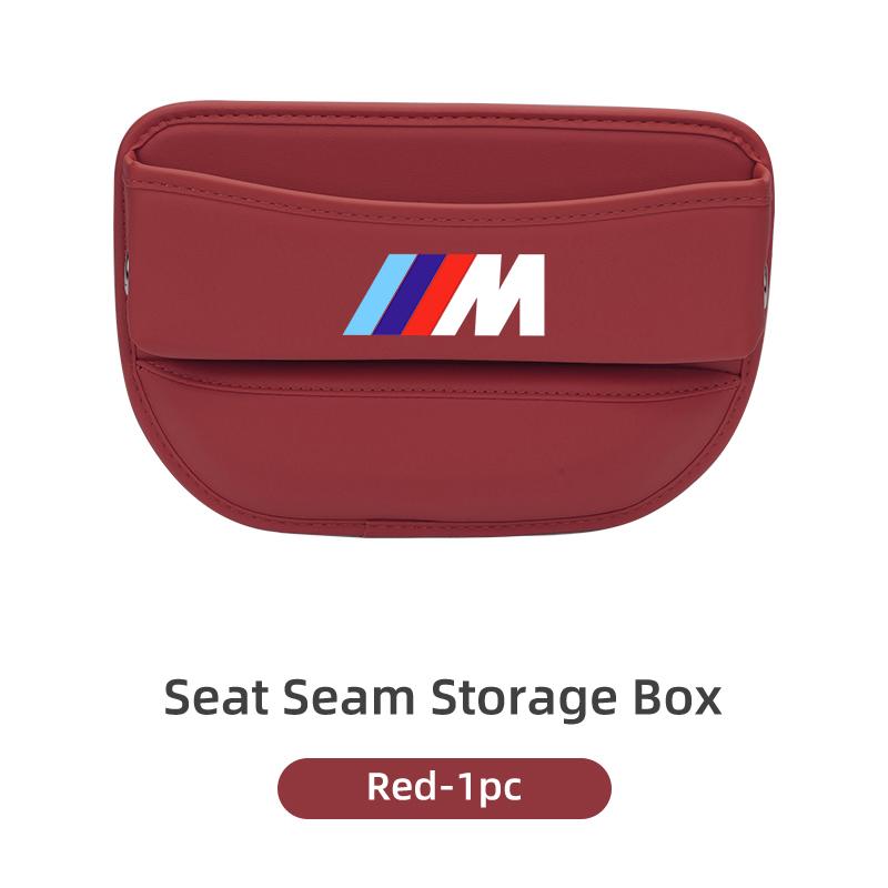Leather Car Seat Seam Storage Box Phone Wallet Organiser Accessories For BMW E93 F10 F20 F30 F40 F15 F25 F26 F31 F49 F86 M3 M5 HOPDJ1