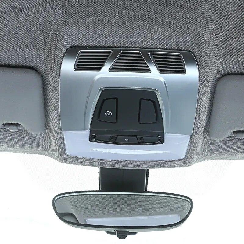 Car Front Reading Lamp Frame Decoration Cover Sticker Trim For BMW 1/2/3 Series F20 F45 F30 F34 X5 F15 X6 F16 Auto Accessories