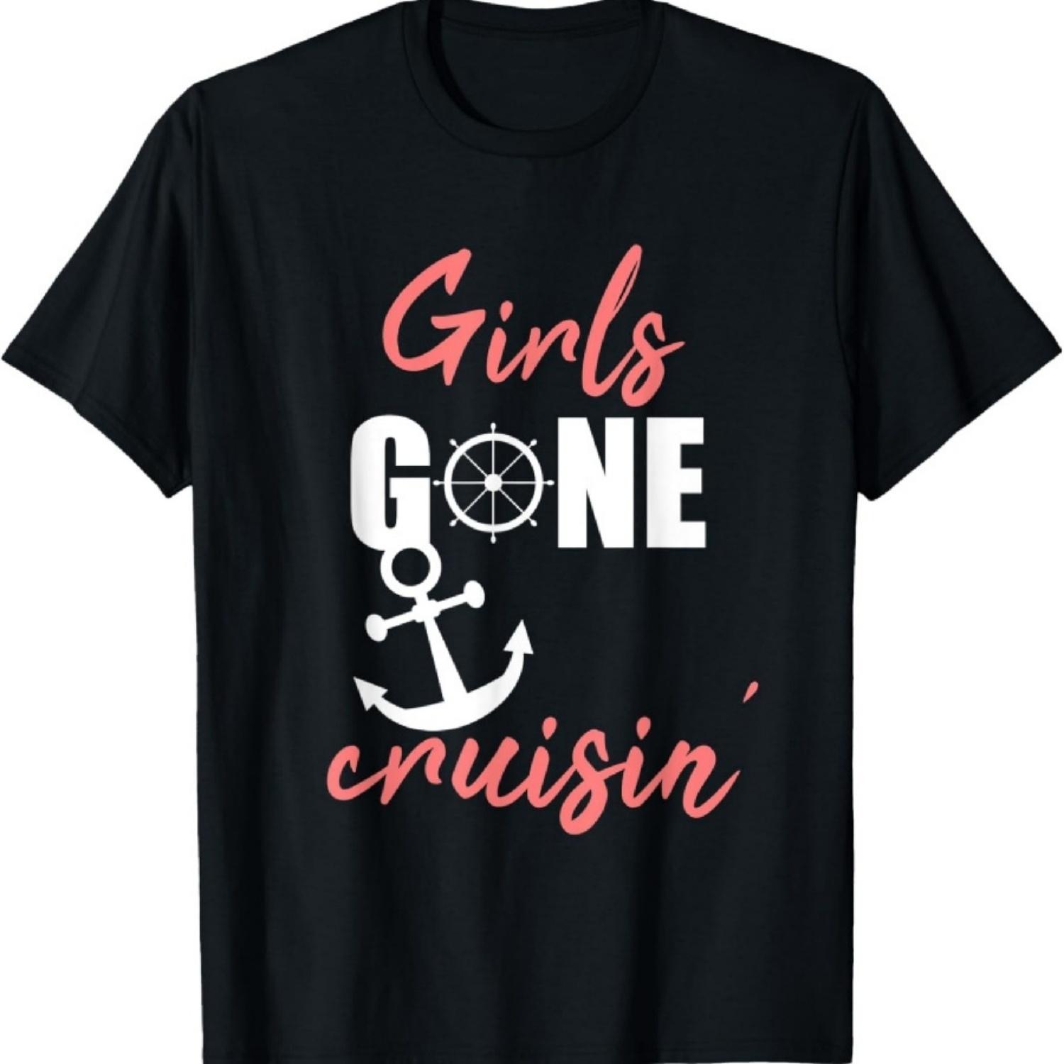 

Девочки отправились в круиз на каникулы, футболка XXXXXL чёрный