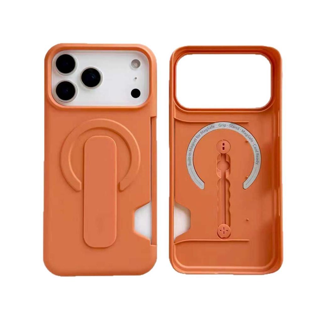 IPhone 17 Pro Max Magnetic Ring Holder Case with 16 Card Slots