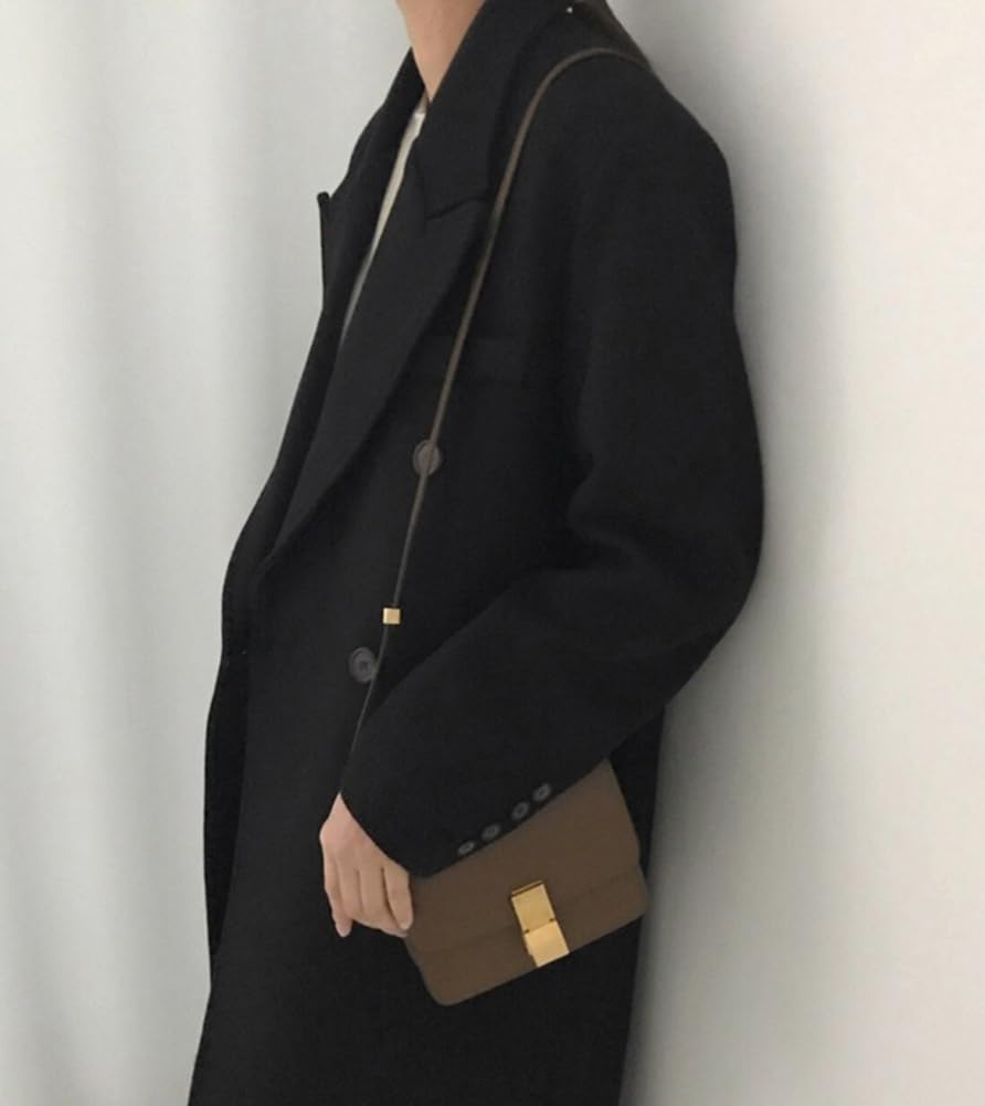 TASOGARA Chesterfield Long Plus Loose Perfect for Winter Outings Women's Coat, Length, Size, Figure-Flattering, Fit, Thick, Simple, Stylish, (JP,