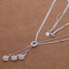 925 Sterling Silver Necklace Pendan Three Rose Flowers For Women Exquisite Student Girlfriend Jewelry Accessories Wedding GiftGood product