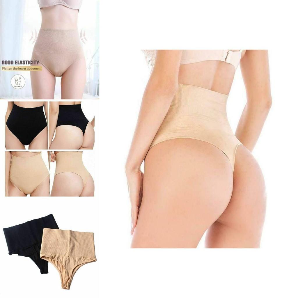 Sexy High-Waist Nahtlose Tanga-Slips Für Damen Bauchkontrolle Po-Lifting Körperformung Nylon-Stoff