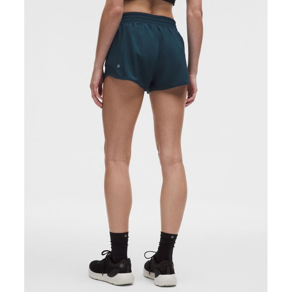 Lululemon Hotty Hot High Rise Lined Short 2.5  Indochine Blue