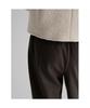 8SECONDS Winter Half-Banding Single-Pleat Wide Slacks Brown