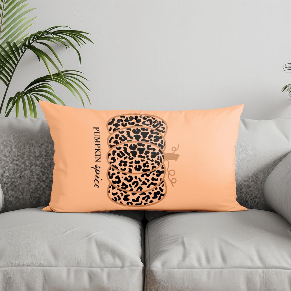 Home Decor Christmas Ghosts Pattern Pillowcase Suitable For Sofa Bedroom Car Pillow Cover Cushion Rectangular Back Cushion