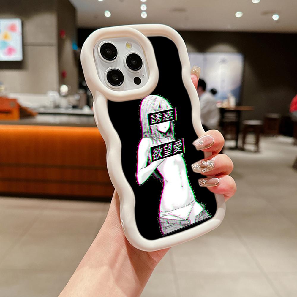 Ae81 Hentai Harajuku Anime Girl art Protective Phone Cases for Samsung S24 Plus S23 Ultra A14 A55 A06 Honor Motorola OnePlus Big Wave TPU Back Cover