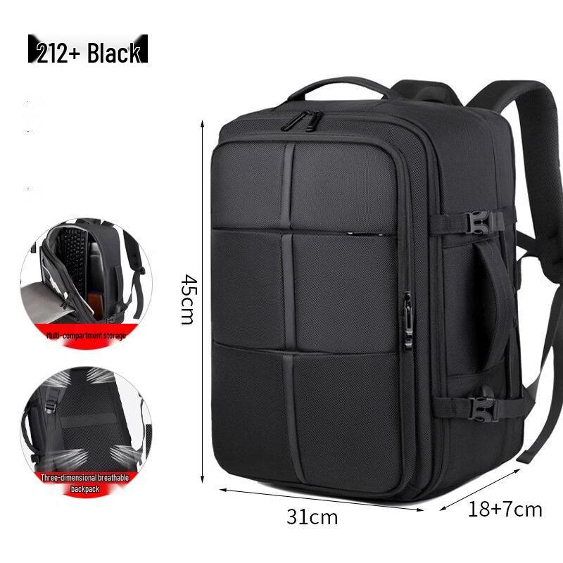 Li Shen Large Capacity Expandable Travel Laptop Backpack
