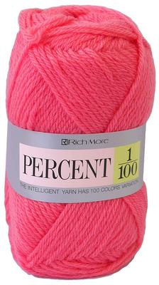 Hamanaka Richmore Percent Wolle, dick, Rosa, 40 g, 120 m, 10er-Knäuel-Set, 017, Col.72, ca.