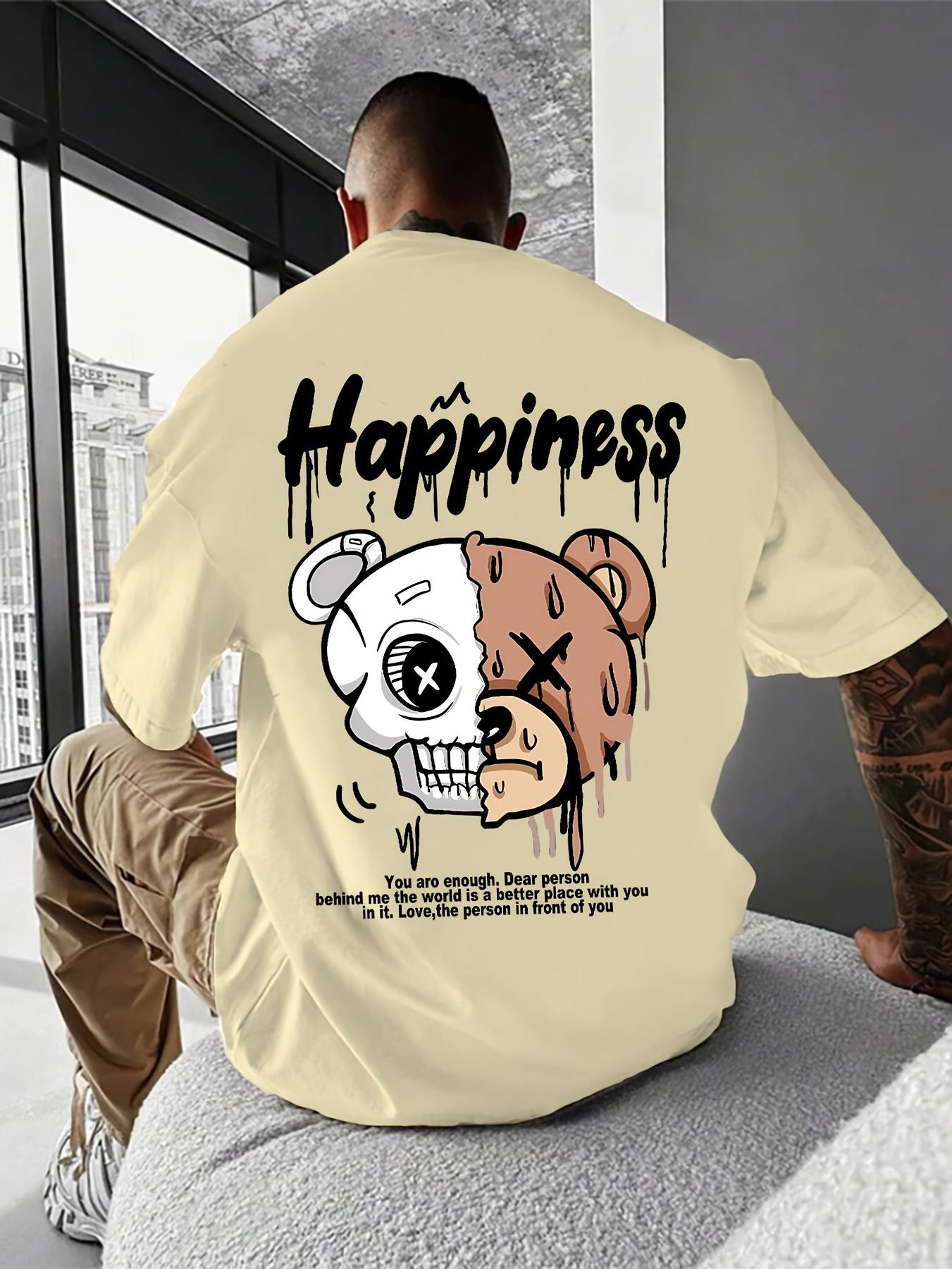 

Summer Mens TShirt Fashion Trend 100 Cotton Daily Outdoor Sports Party Casual Loose Street Short Sleeve L