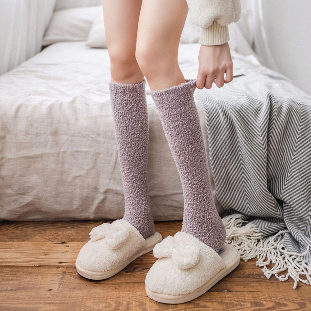 Fashion Men Women Thick Soft Winter Warm Coral Velvet Socks Fluffy Cosy Sleep Socks Bed Floor