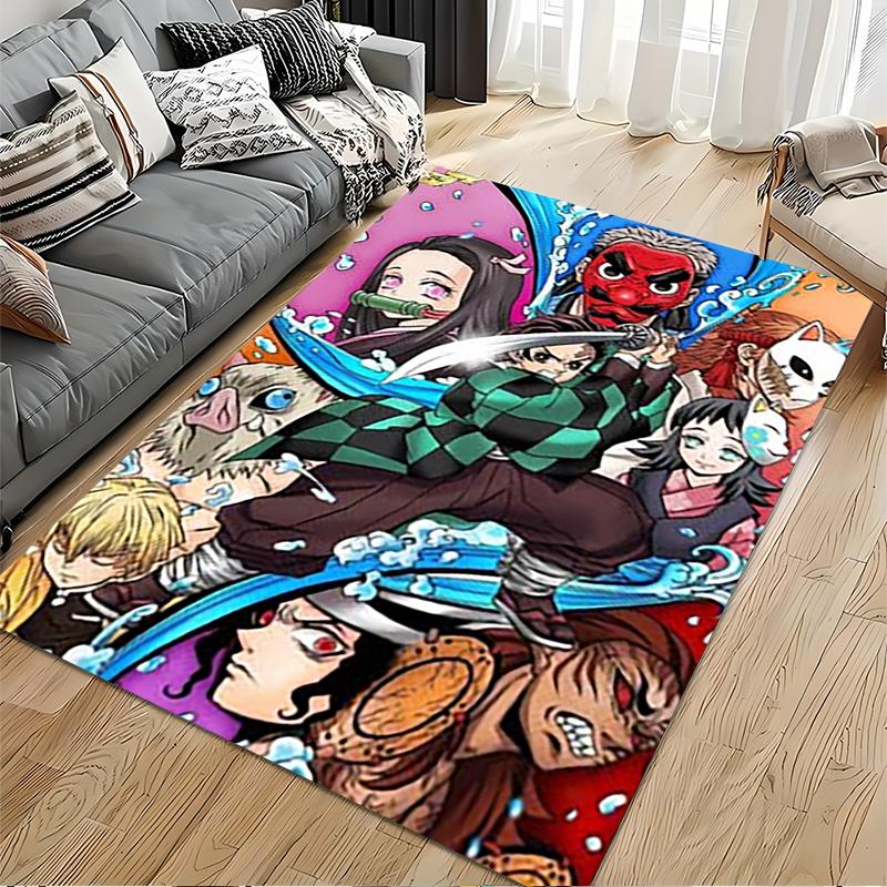Boho Abstract Red Black Racing Art Area Rug, Non-Slip Washable Throw Carpet for Living Room Bedroom Entryway Home #1407