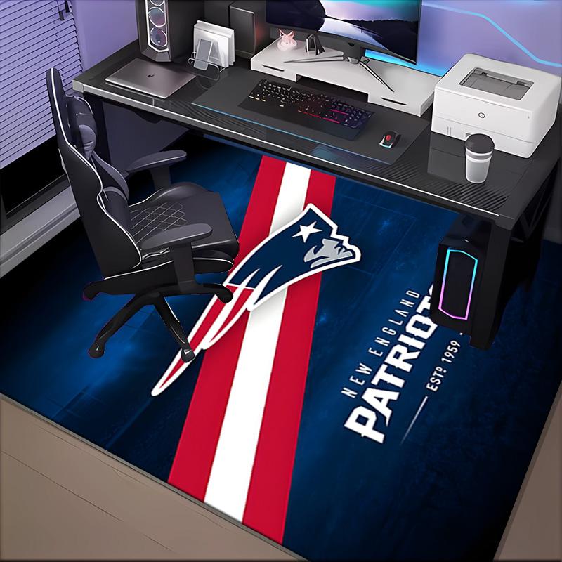 Patriots Team Spirit Rug Game Carpet, Floor Mat for Bedroom Living Room Entryway Rug, Home Decor Idea Gift for Christmas Birthday