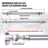 2 st Frambalksdelare för Bumper Strut Rod 8''-11'' Justerbar Delare Silver