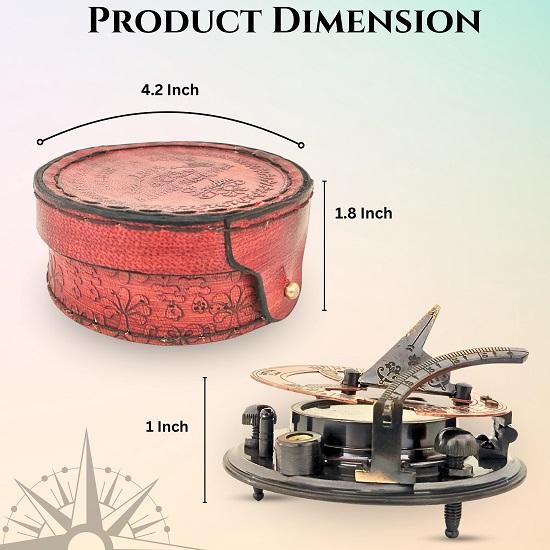 Working Sundial Compass, Sundial, Anniversary for Men, Birthday , Christmas , Baptism Gift