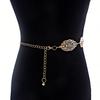 Personalized Punk Versatile Leaves Hollow Decorative Waist Chain Women's European and American Niche Design Temperament Body Chain