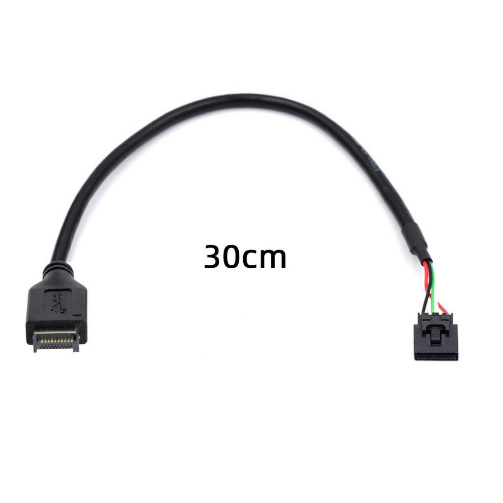 UC-175 30cm USB 3.1 Front Panel Header Male Type E to USB 2.0 Motherboard 4 Pin IDC Housing with Latch Cable