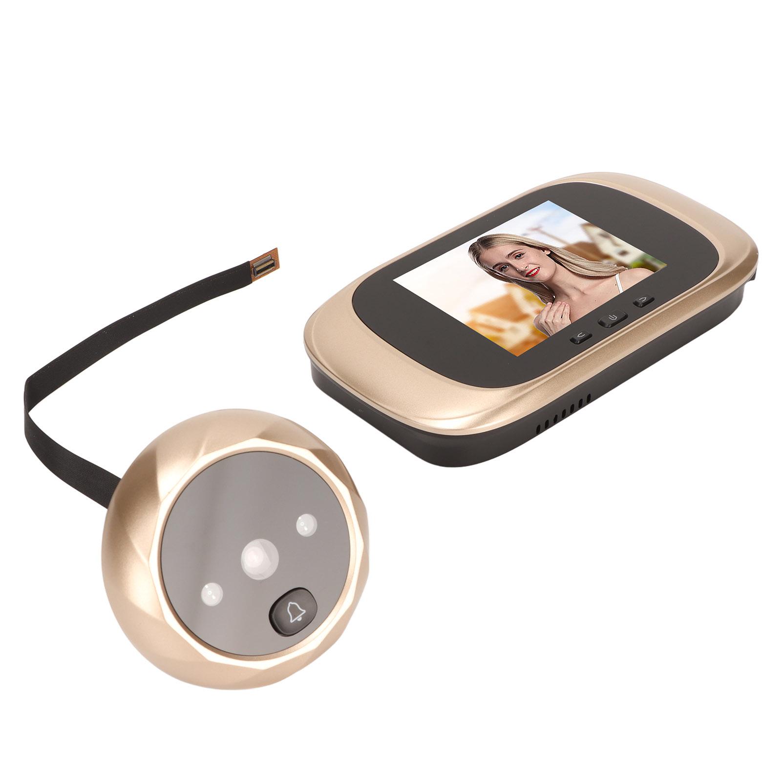 

2.8-дюймовый домашний видеодомофон с углом обзора 90 градусов, ИК-ночным видением, циклической записью и цифровым глазком