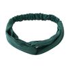 European & American Knit Crossover Headband: Pure Color Elastic Yoga Sports Hair Tie for Women