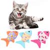 Furry Catnip Toy Fish Toy with Soft Plush- and Chew Cat Grinding Toy with Rattle Sound Cute Fish