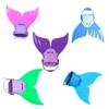 Swimming Training Fins for Children, Monofin Swim Fins Swim Flippers Children Flippers with Adjustable Buckle Strap