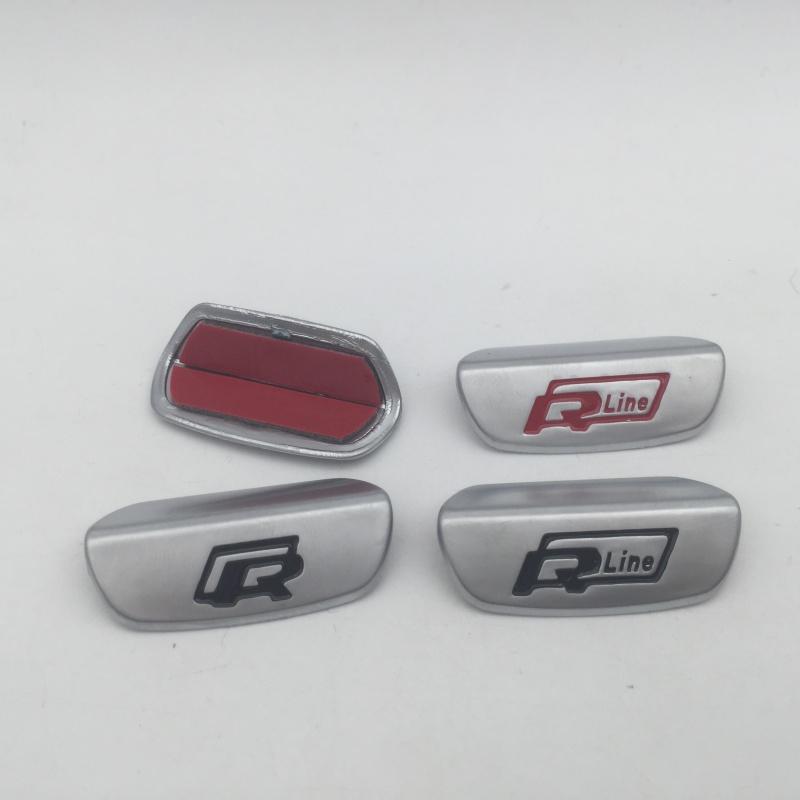 2026 Hot For Volkswagen VW 1pcs 3D ABS for R Line Car Emblem Steering Wheel Center Cover Badge Sticker Decal Styling Auto Access