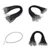 100Pcs Wax Line Necklace Pendant Charms Cord Beads String Lobster Strap Rope Diy