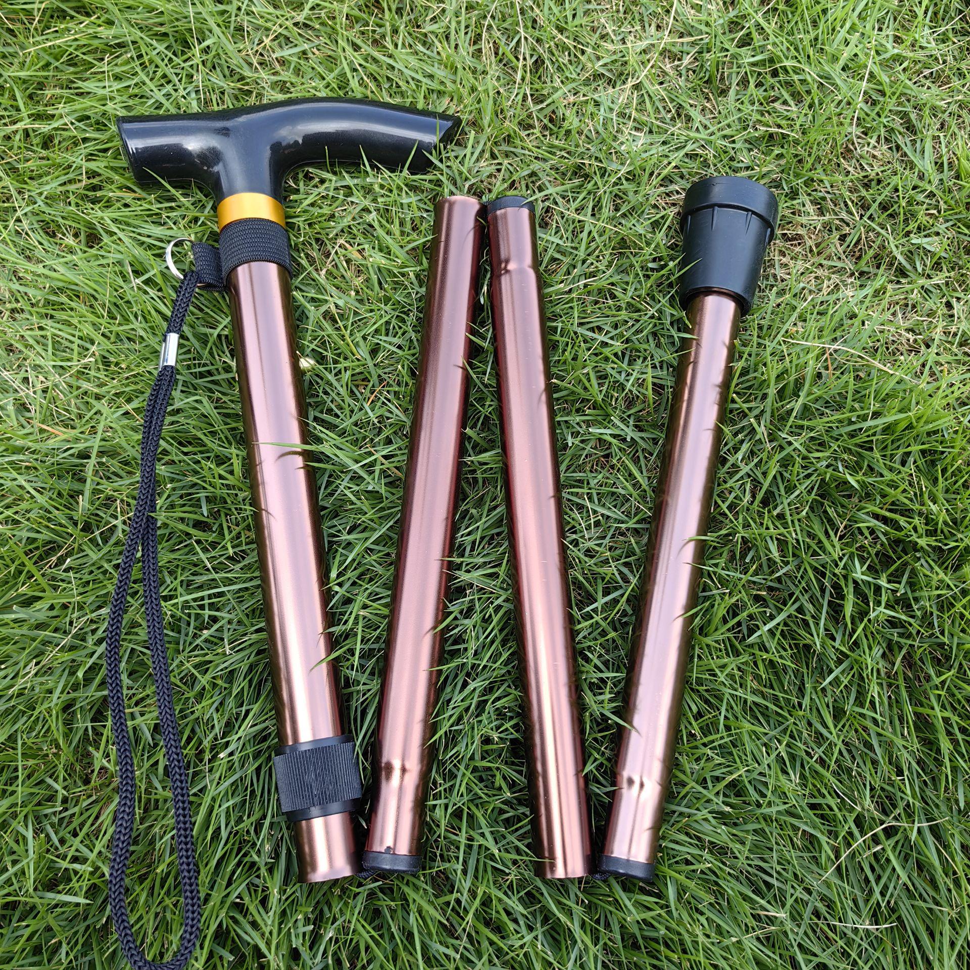 

Adjustable Aluminum Alloy Trekking Poles: Telescopic Walking Stick & Cane for Hiking & Climbing кавовий