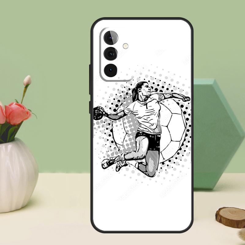 Handball Sport For Samsung Galaxy A26 A54 A34 A14 A52 A32 A12 A13 A33 A53 A15 A16 A36 A56 A06 A35 A55 Case
