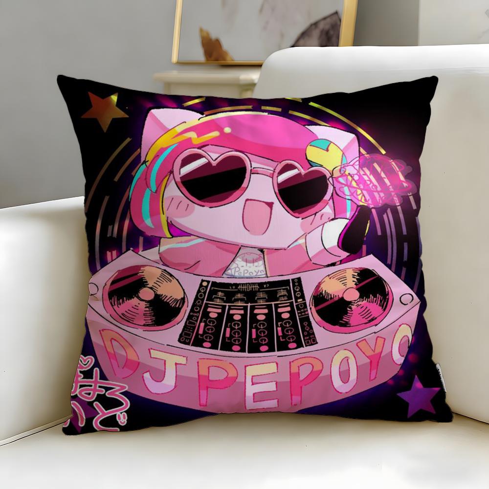 popular musician Pepoyo Cushion Cover Soft & Easy-Wash Pillow Case – Versatile for Couch, Bed, Travel and Office
