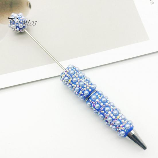 Dekorativer Büro-Stift DIY Perlenstift, Strass-Kunstperlen-Kugelschreiber, Schicker Glitzer, Personalisierte Geschenkidee zum Basteln, Schreibwaren für Schüler, Schreibwerkzeuge