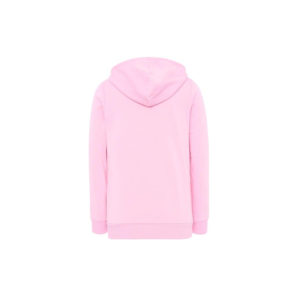 adidas Women's Essentials 3-Stripes French Terry Full-Zip Hoodie Pink/White HL2059