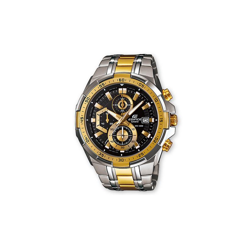

Casio EDIFICE 100m waterproof quartz movement stainless steel strap Japanese and Korean watch men s watch silver dial EFR-539SG-1A срібний