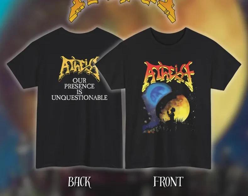 Atheist “Unquestionable Presence” Official Album Artwork Heavy Cotton Unisex XL