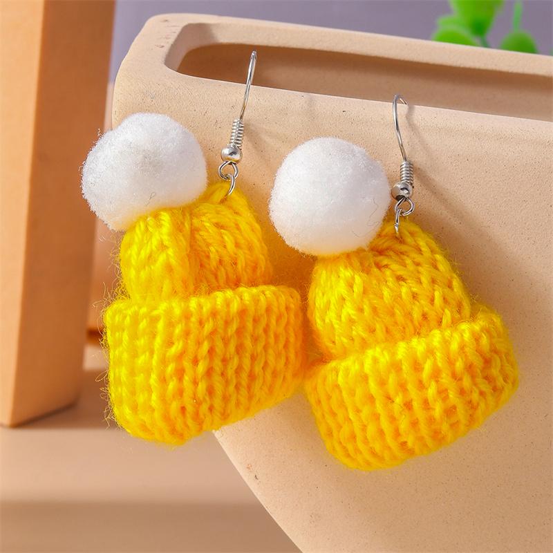 Fashion Merry Christmas Wreath Circle Hoop Earrings for Women Girls New  Party Festival Jewelry Gifts