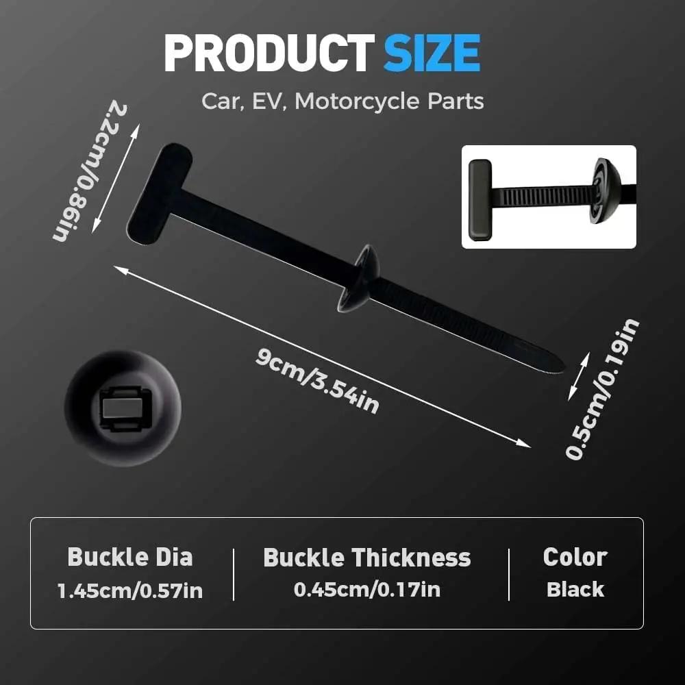 300/1PCS Universal Cable Tie Buckle Heavy Duty Self-Locking Nylon Zip Ties Holder For Car Multipurpose Plastic Cable Ties Tool