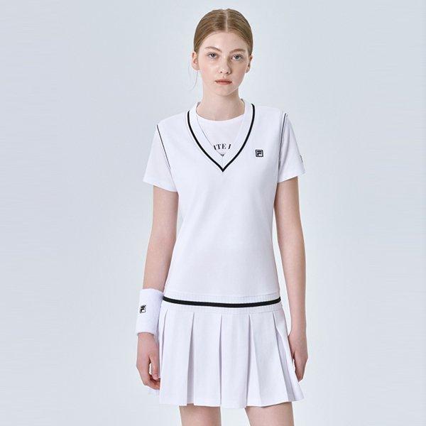 Fila Pique V Neck Vest Dress