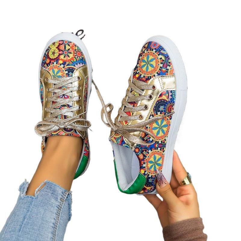 Fashion New Fashion Printed Skateboard Shoes for Men High-Quality Low-Cut Flat Luxury Sneakers Man Comfortable Leather Men's Brand Shoes