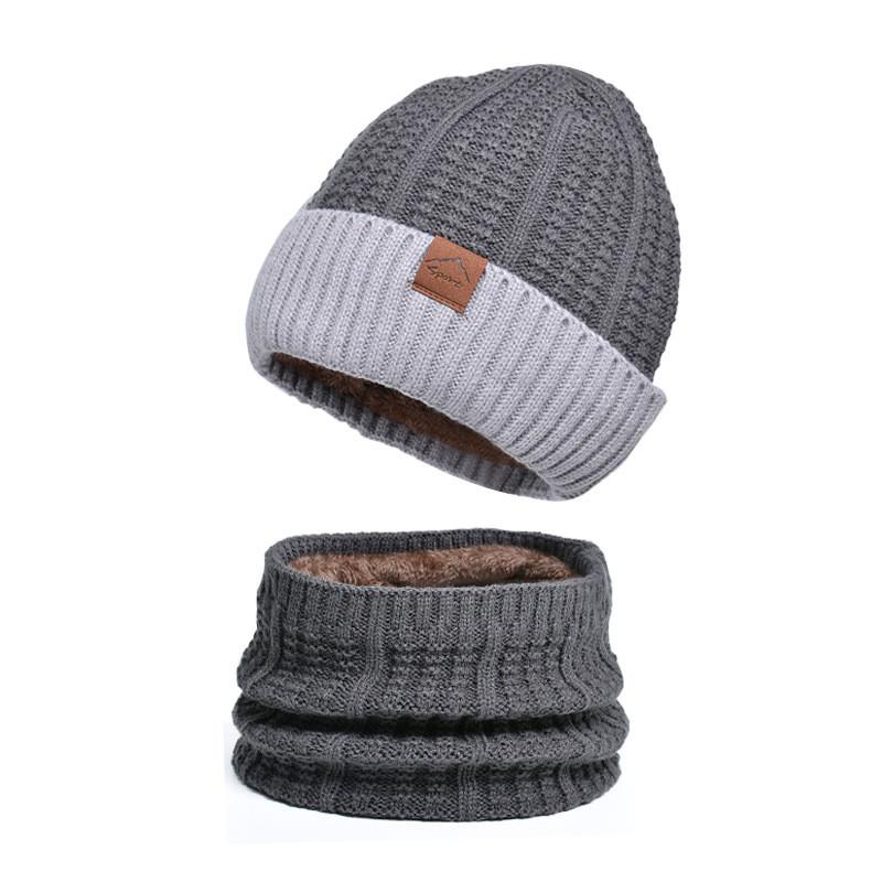 Mens Knitted Hat And Scarf Set With Acrylic Fabric Winter Warmth For Casual Outdoor Use