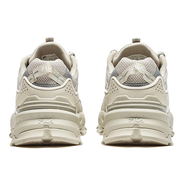 New FILA Trek 1S Wear Resistant Low Top Casual Shoes Women's Champagne Silver Gray F12W242119FPS