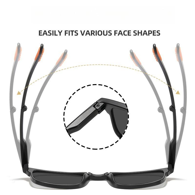 New Fashion 2-in-1 Reading Sunglasses Portable Folding UV Resistant Men's High-definition Anti Blue Presbyopia Glasses Diopter