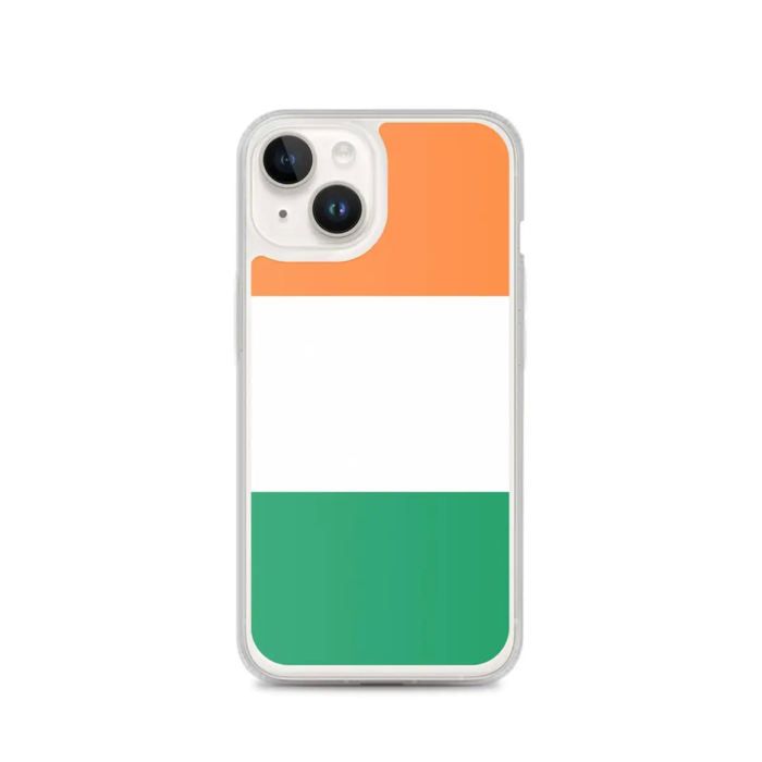 Coque iPhone - Bez specifikace - iPhone 14 - Drapeau de l'Irlande - Silikonová polévka - Design léger