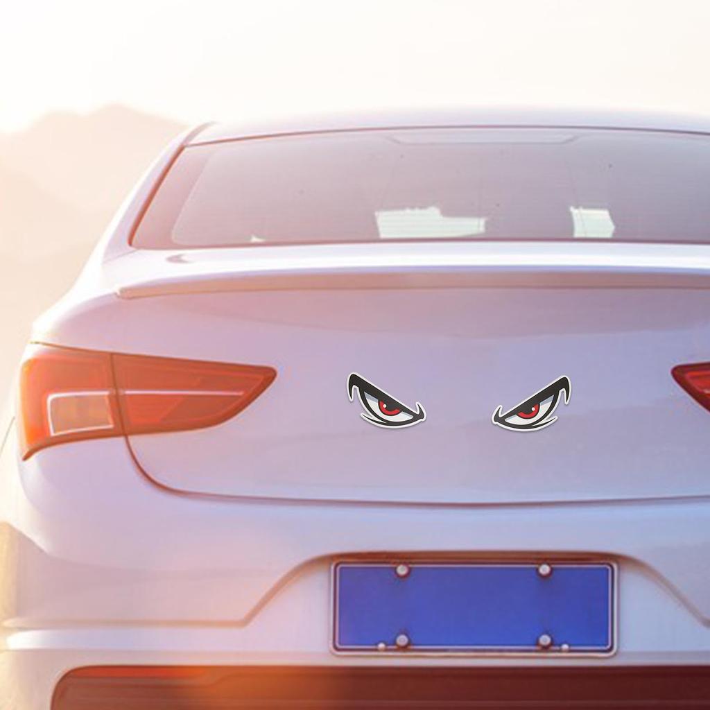 Reflective Eyes Stickers for Cars | 3D Stereo Eye Decal Stickers, Car Reflective Stickers,