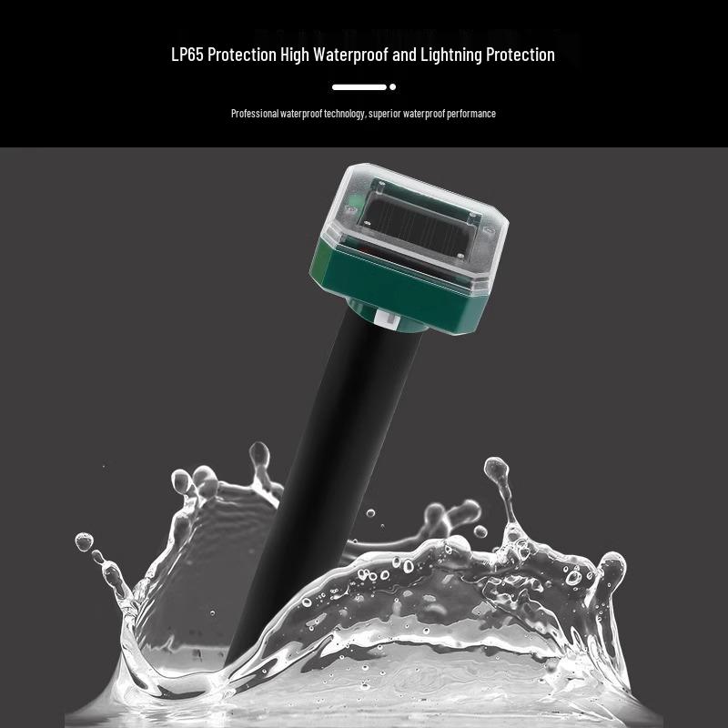 Solar Ultrasonic Bird Repeller for Home, Balcony, and Orchard - Effective Bird and Pigeon Deterrent