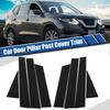 US For Nissan Rogue 2014- Piano Black Pillar Post Window Door Trim Cover B
