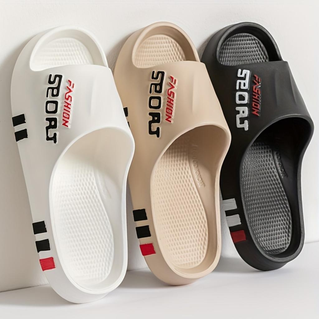 Ciabatte Estive Unisex - Comodi Sandali da Spiaggia in EVA con Stampa Monogramma, Ciabatte Casual a Fondo Spesso per Uso Esterno