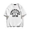 Summer Gym T-Shirts 100% Cotton Oversized Women's T Shirt Graphic Print Sporty Men Tee High Quality Men's Clothes