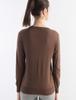 Women's Solid Color Wool Pullover Sweater - Round Neck, Long Sleeve, Versatile Base Layer Knitwear