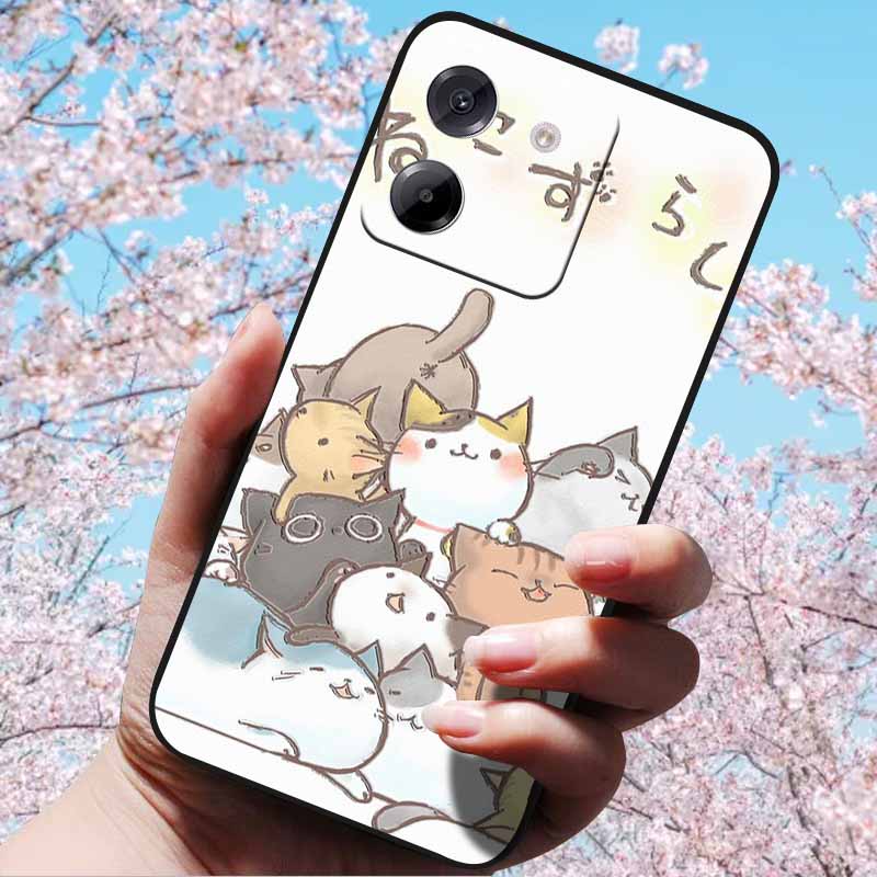 For Xiaomi Poco M7 Pro 5G Case 3D Relief Flower Emboss Soft Silicone various Flower For Poco M7 Pro 5G 3D CuteCartoon Cover Case