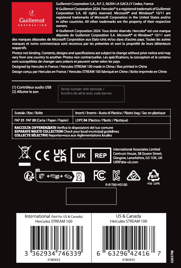 Stream 100 USB Audio Controller Intuitive Audio Controller for Managing Live Streams In Real Time Up To 8 Tracks LCD Display 4 Action Buttons
